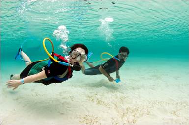 underwater sandals